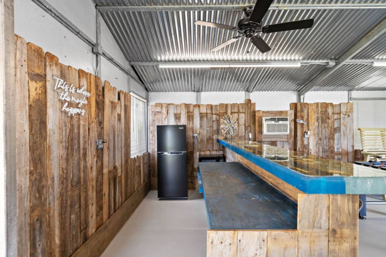 Your own wet bar conveniently located in the Game Room