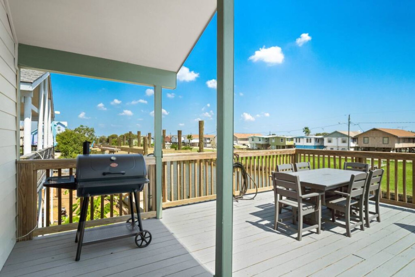 Grill up a feast on the back patio with the BBQ pit