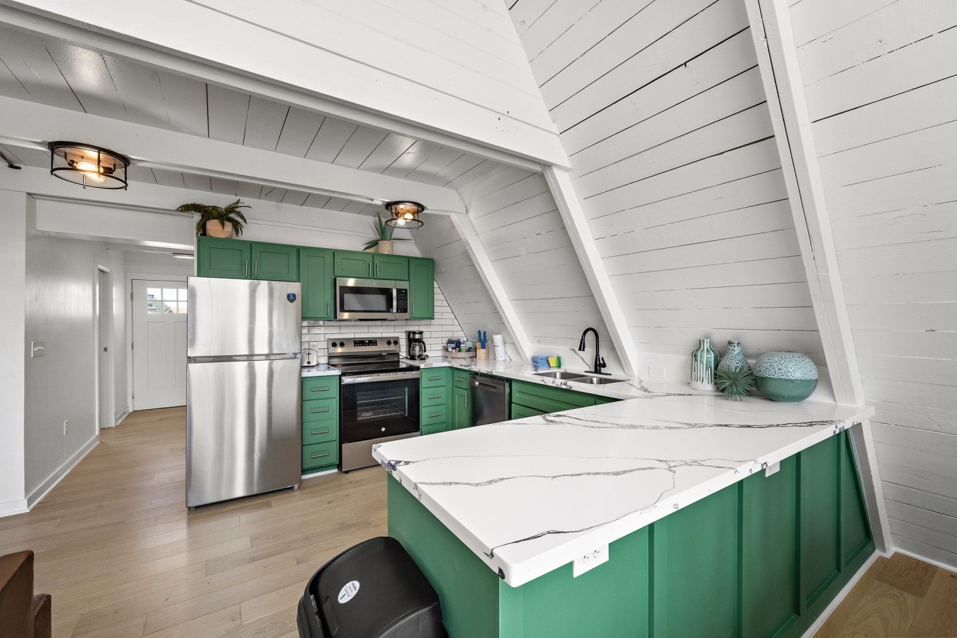 Another angle of the kitchen