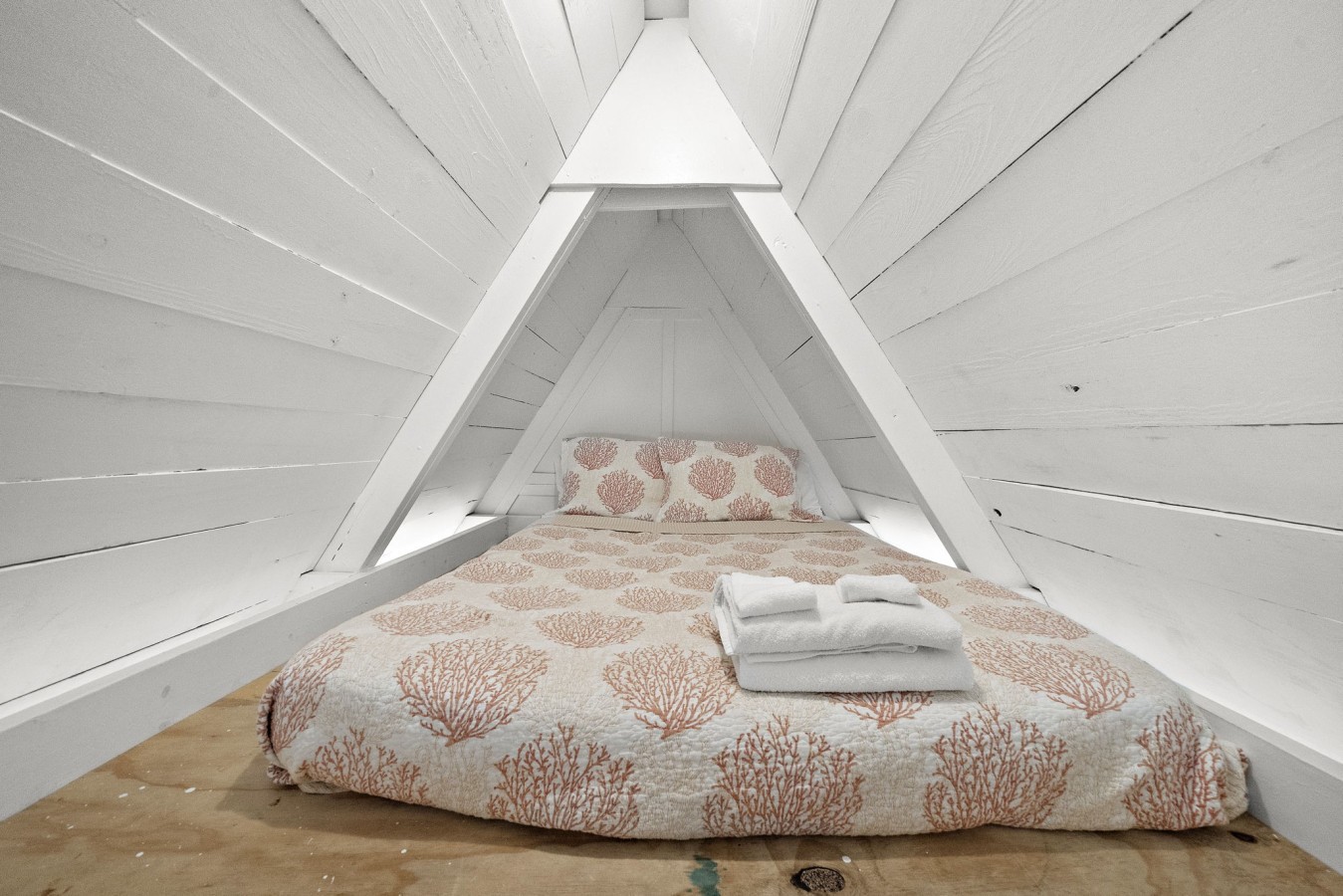 Another full size bed in the loft area