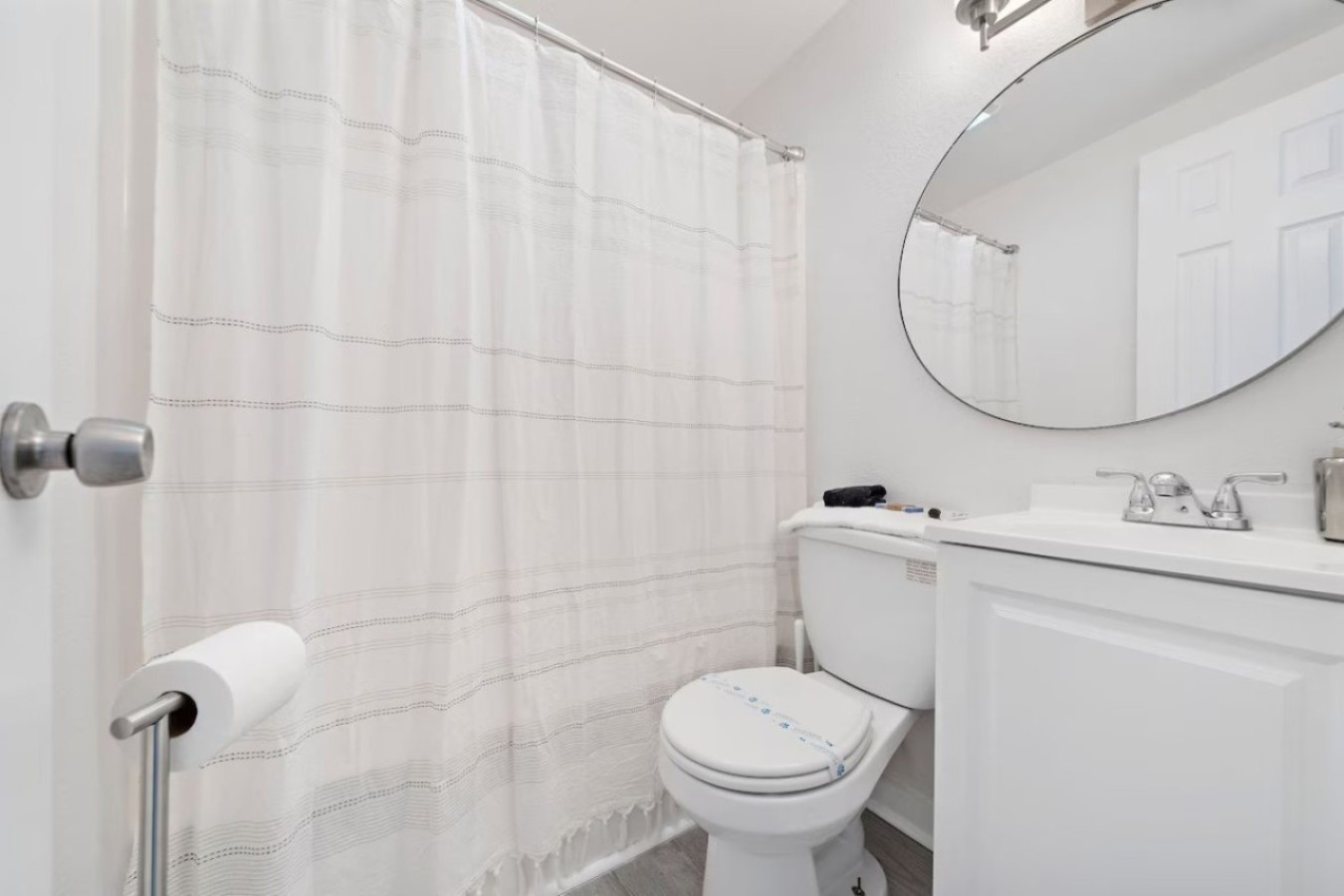 This bathroom is shared by several bedrooms