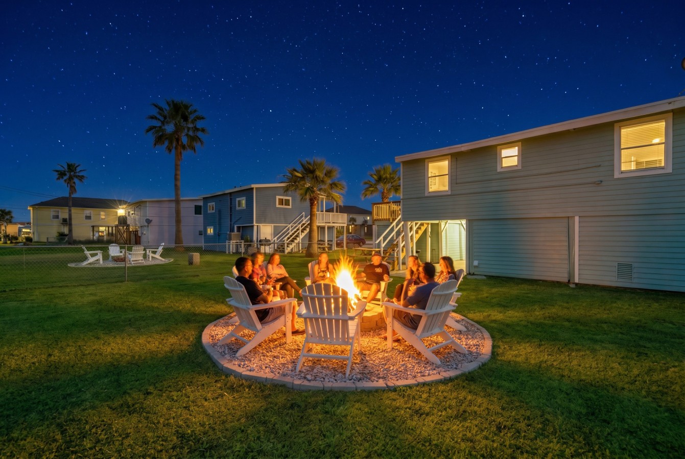 Make memories that last by the warm fire pit