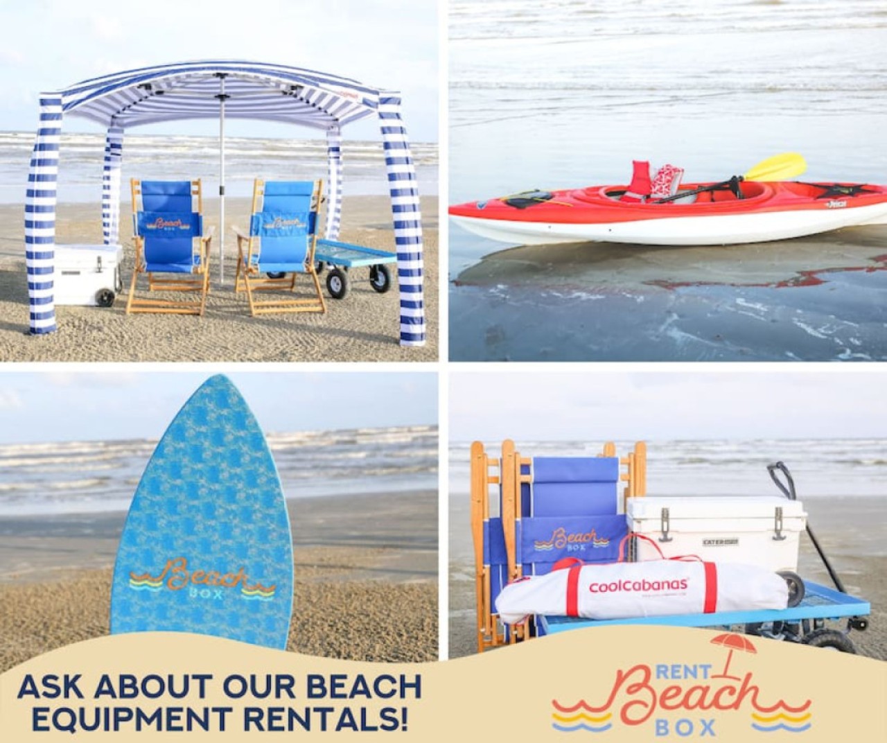 Forget the hassle, rent beach gear. rentbeachbox.com