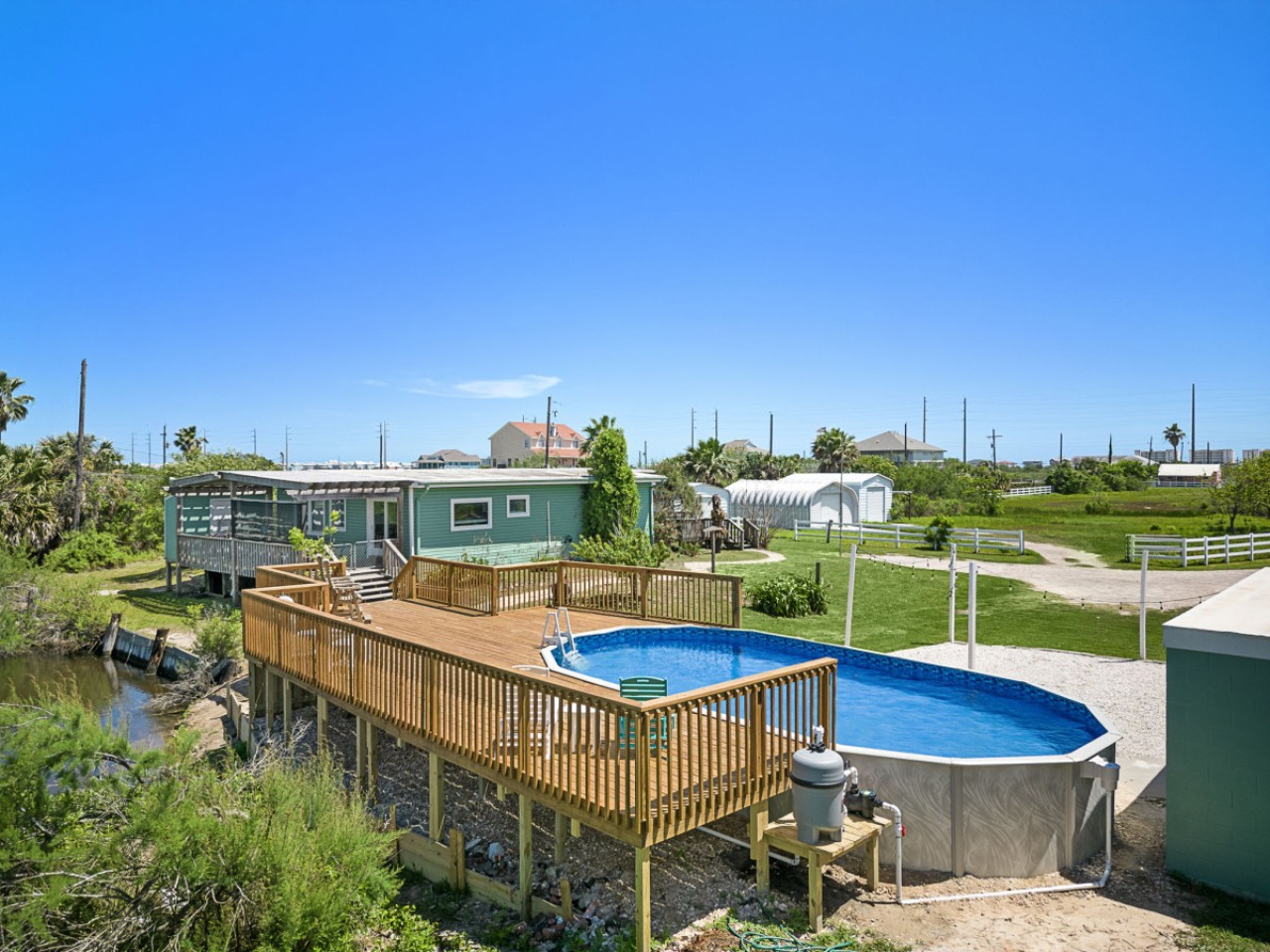 Swim your worries away in this sparkling pool