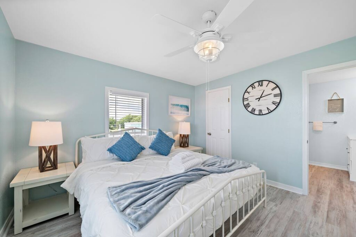 A relaxing retreat awaits in this comfy bedroom