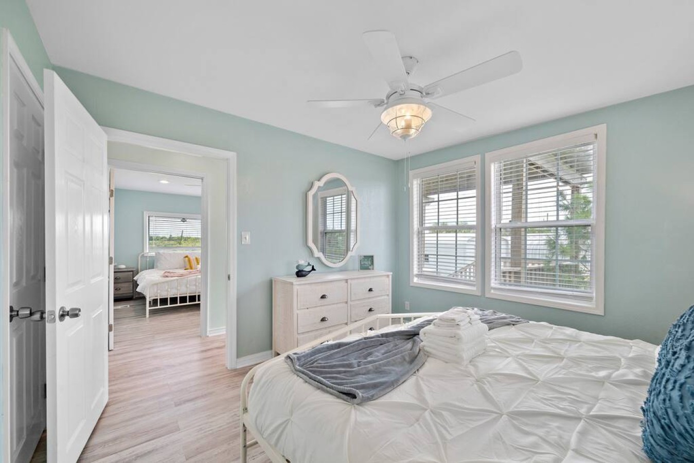 Imagine drifting off to sleep in this bedroom