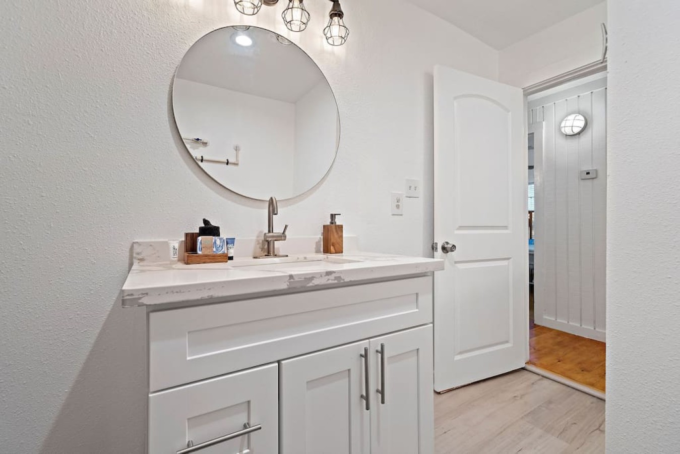This bathroom is shared by several bedrooms