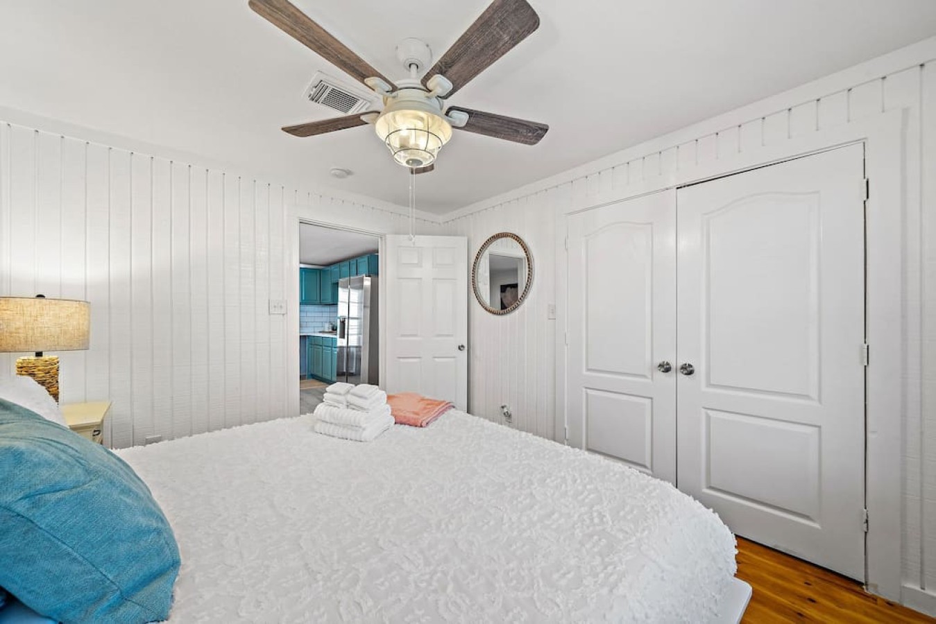 A relaxing retreat awaits in this comfy bedroom