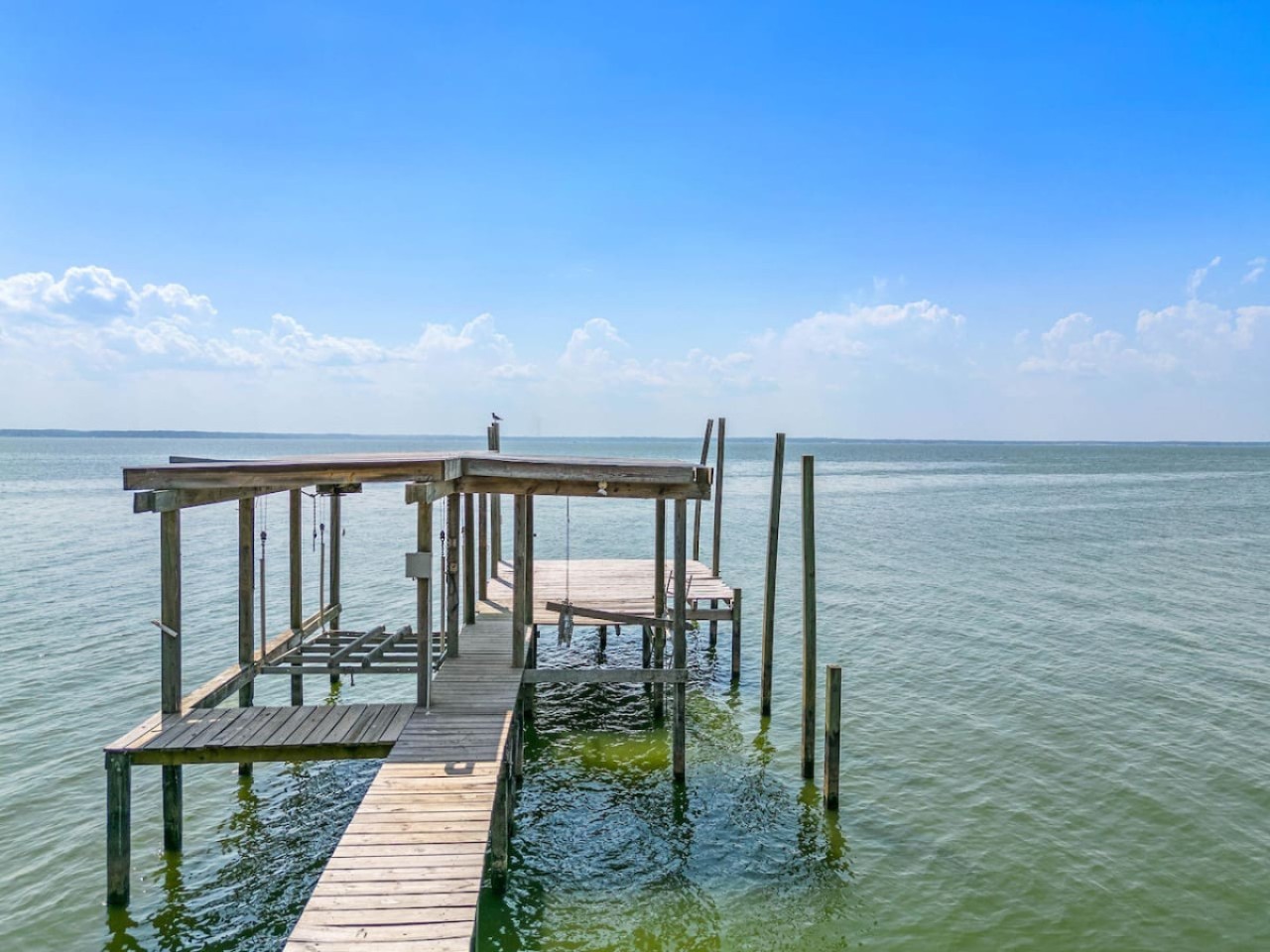 Relax & soak up the sunshine on the boat dock