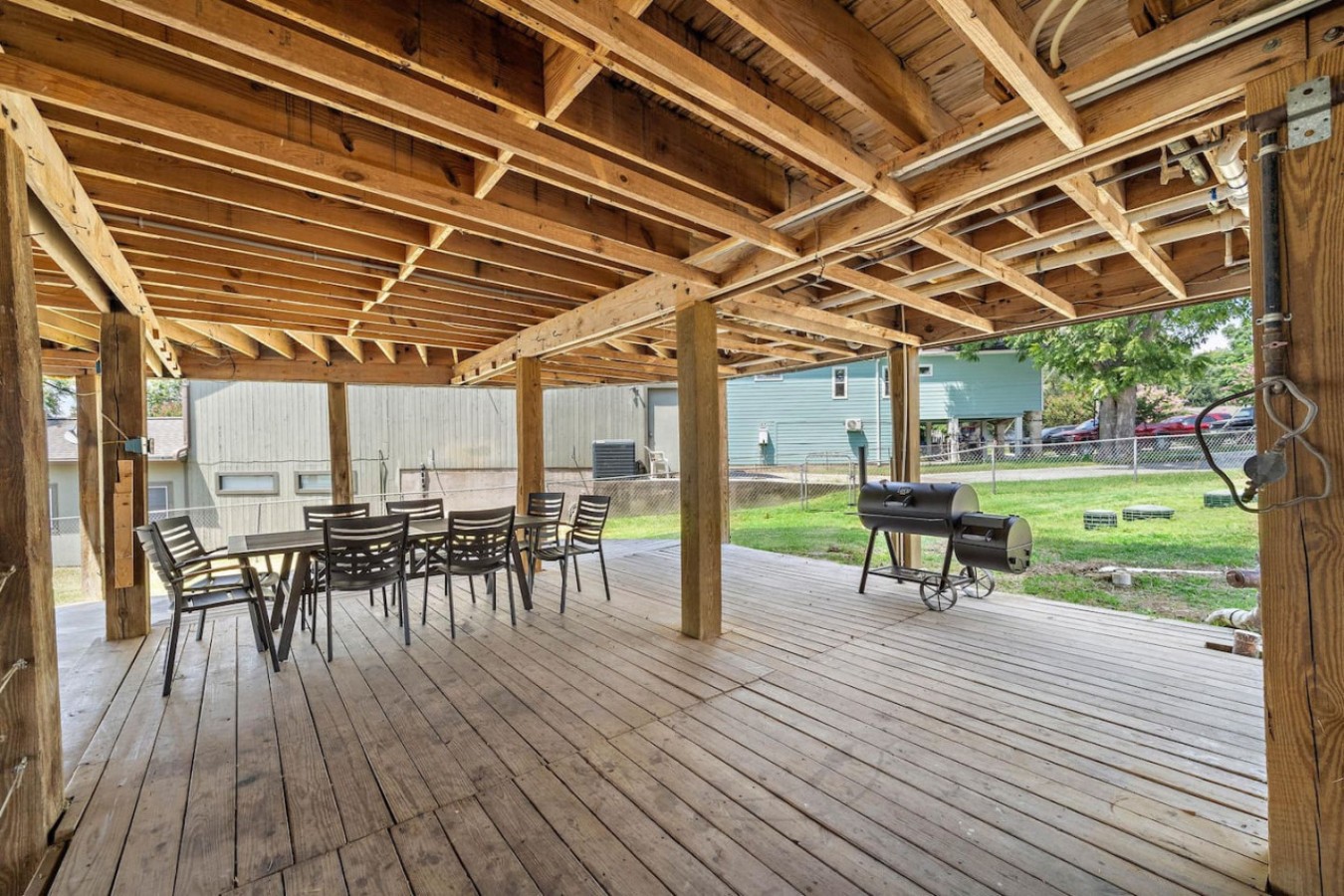 Escape the midday sun and entertain here