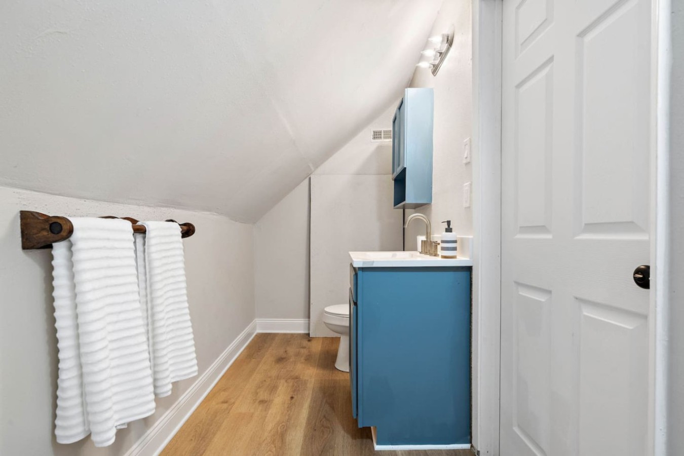 This bathroom is shared by several bedrooms