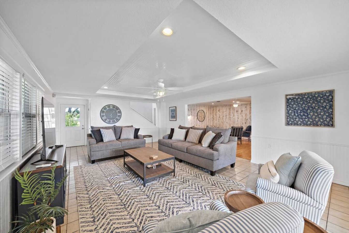 This is the main living room area of the home