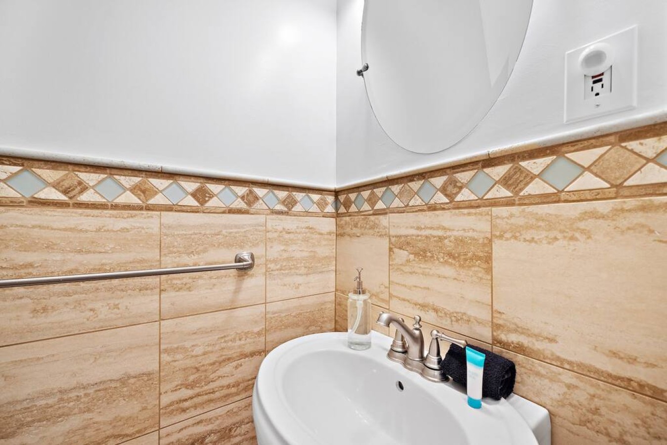 This bathroom is shared by several bedrooms