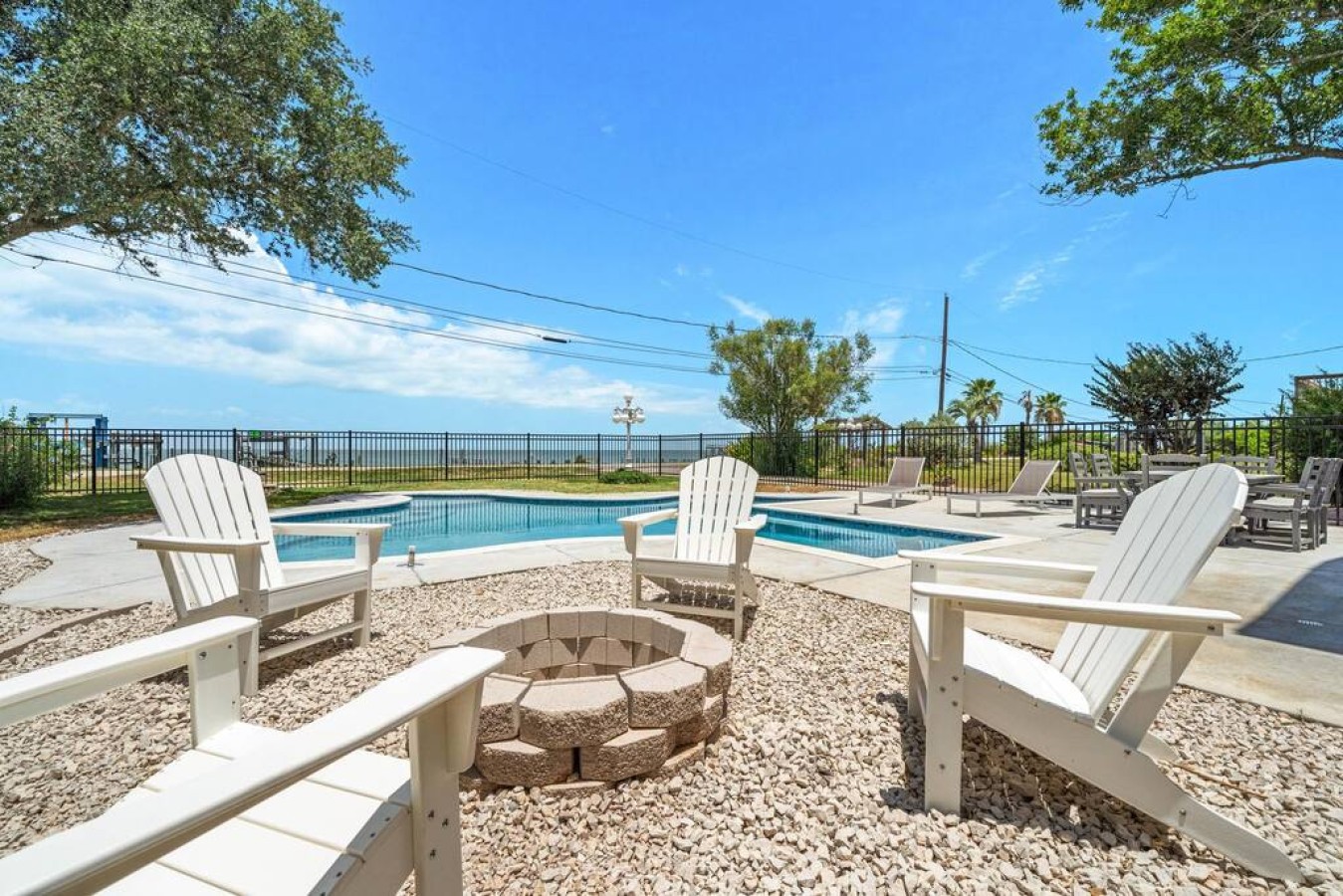 Enjoy the fire pit on those awesome summer nights!