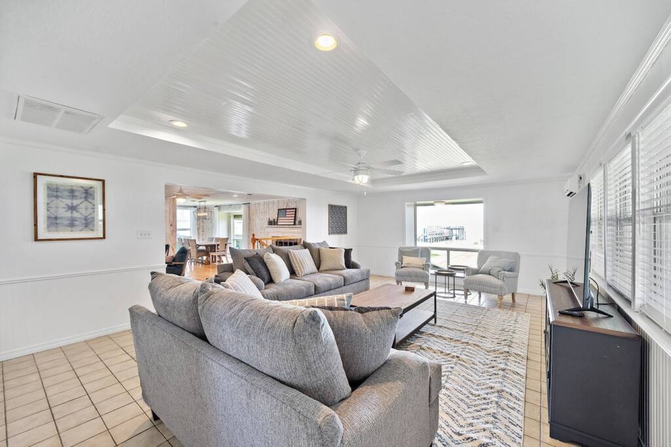 Curl up with a good book in the inviting living room