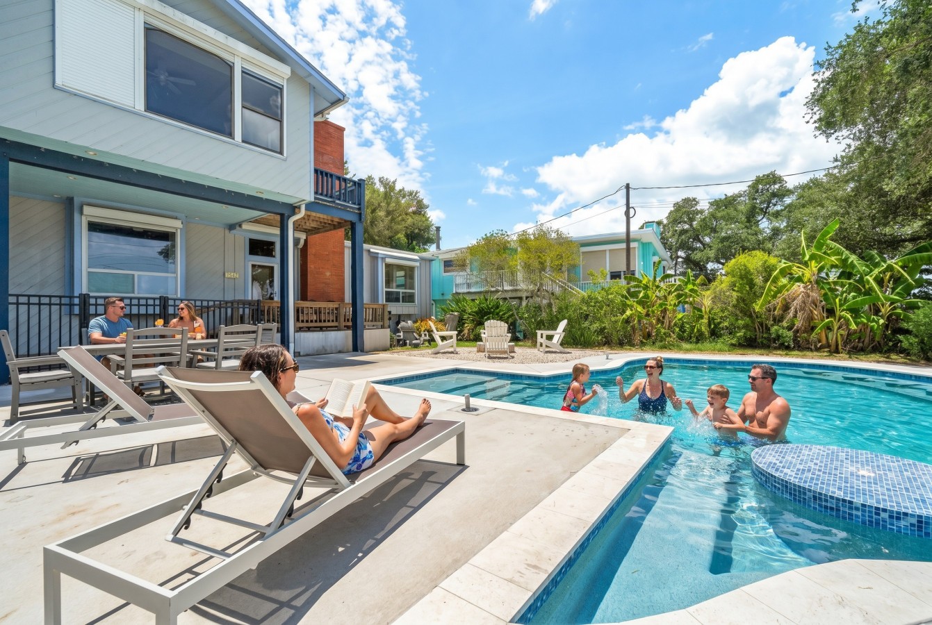 Swim your worries away in this sparkling pool