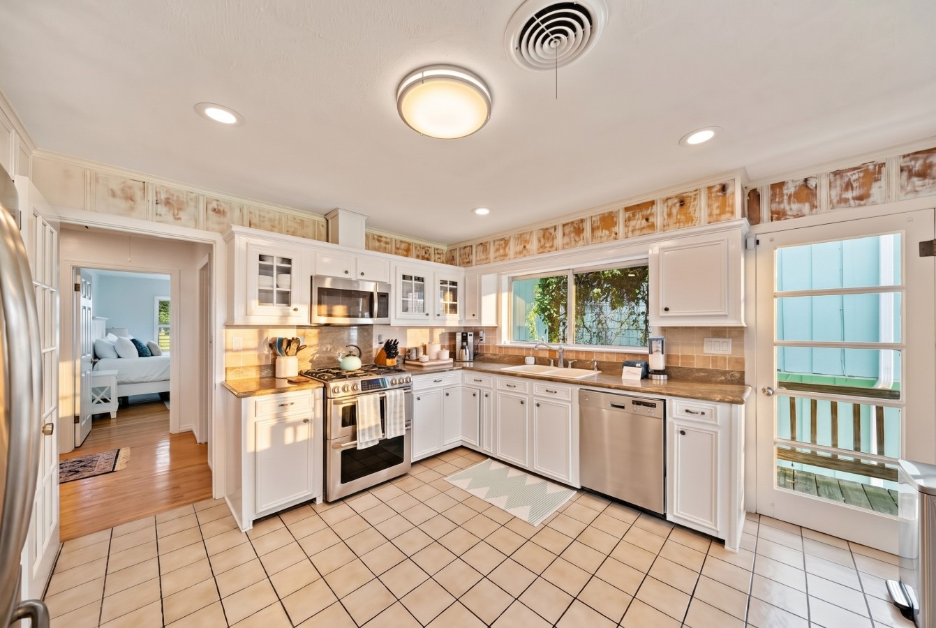 Whip up delicious meals in this charming kitchen