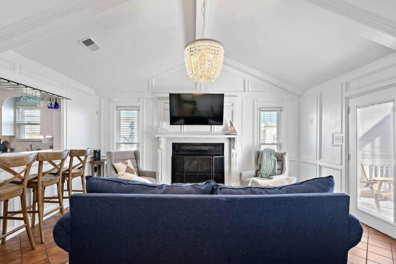 This is the main living room area of the home