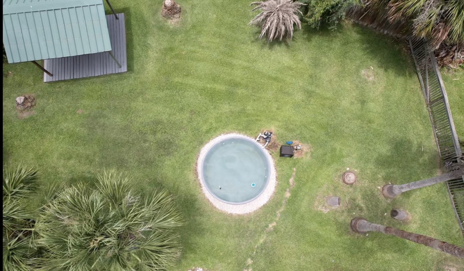 Another angle of the backyard