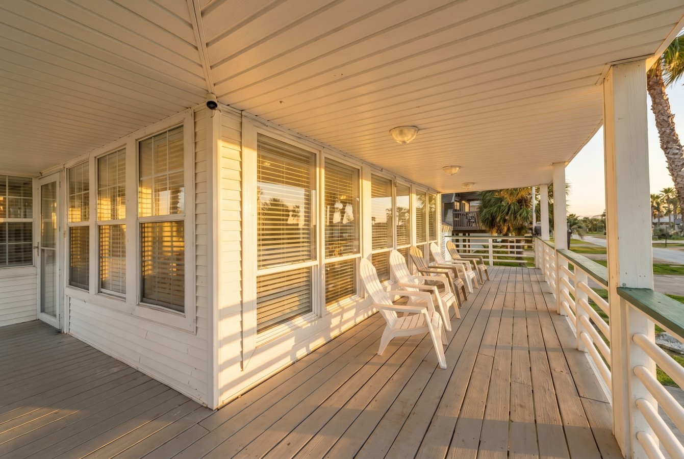 Book today and come relax on the charming deck
