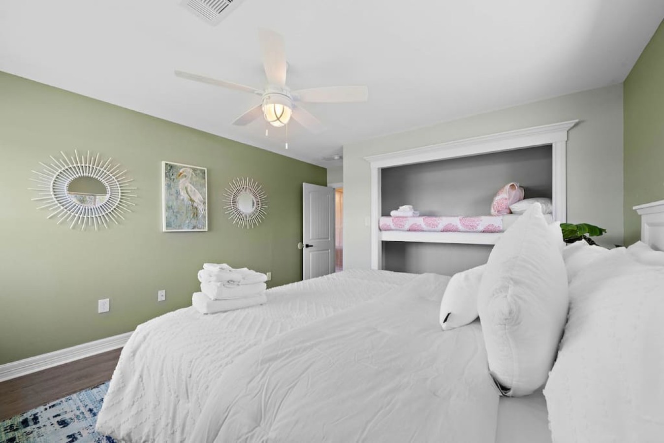 Imagine drifting off to sleep in this bedroom