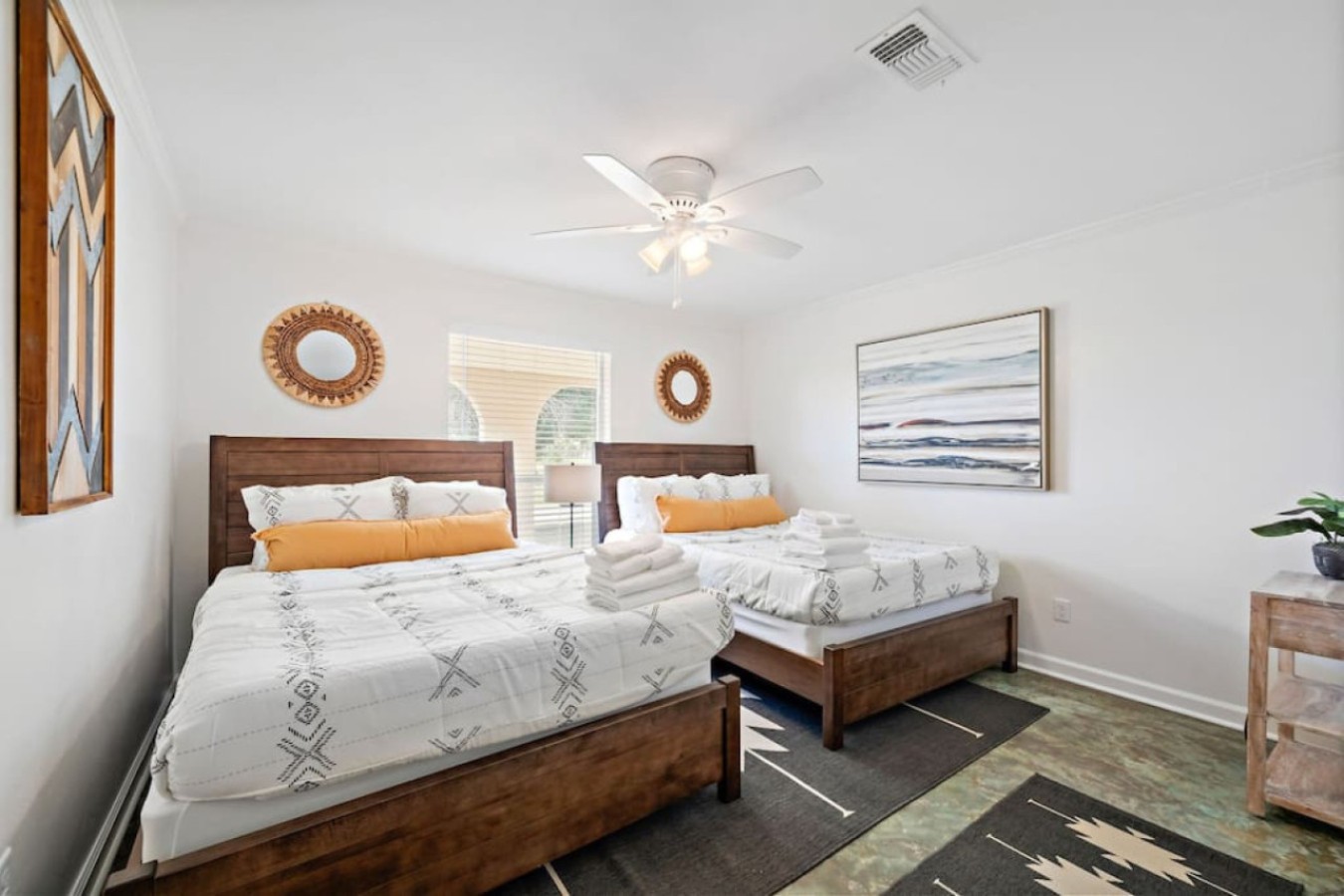 Imagine drifting off to sleep in this bedroom