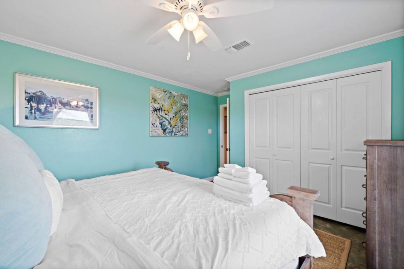 A relaxing retreat awaits in this comfy bedroom