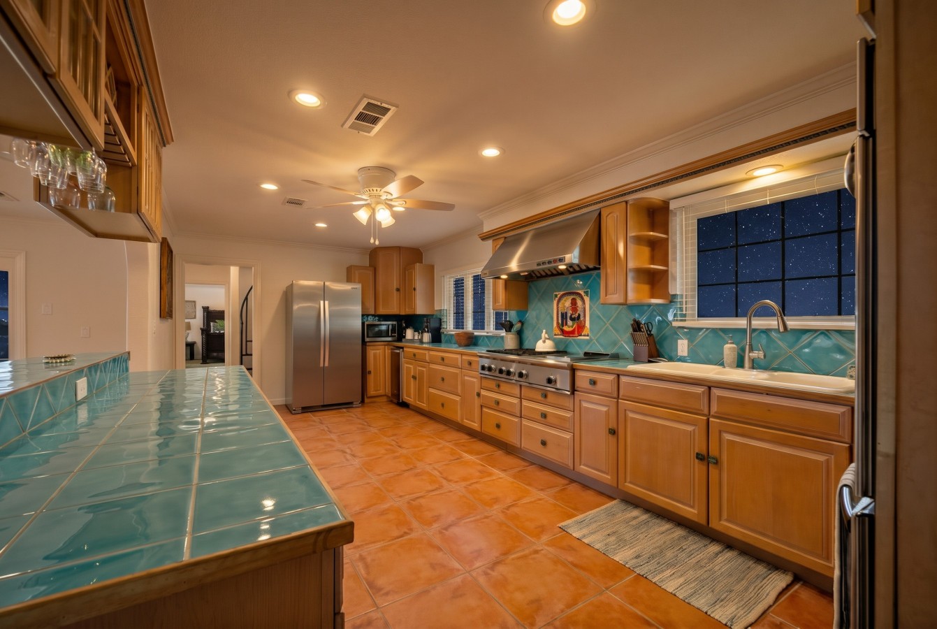 A kitchen perfect for preparing meals for the family!