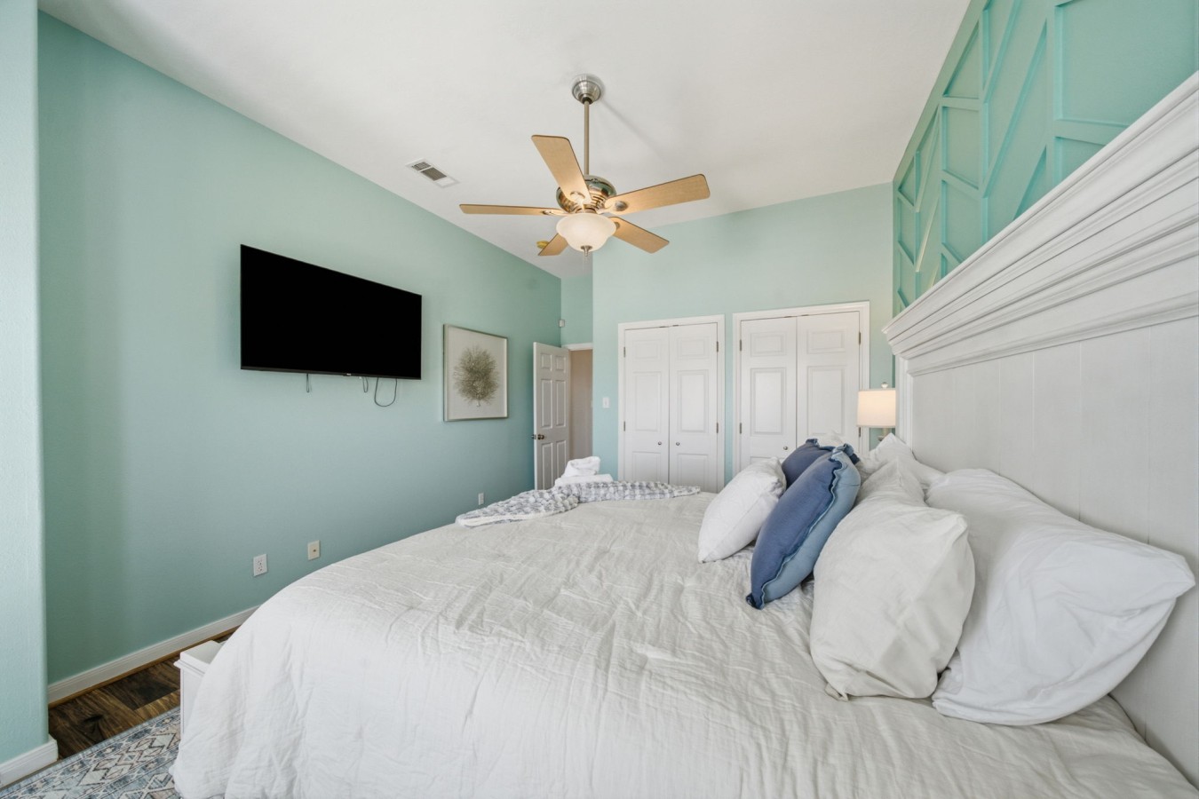 Drift off to sleep in this beautifully designed bedroom
