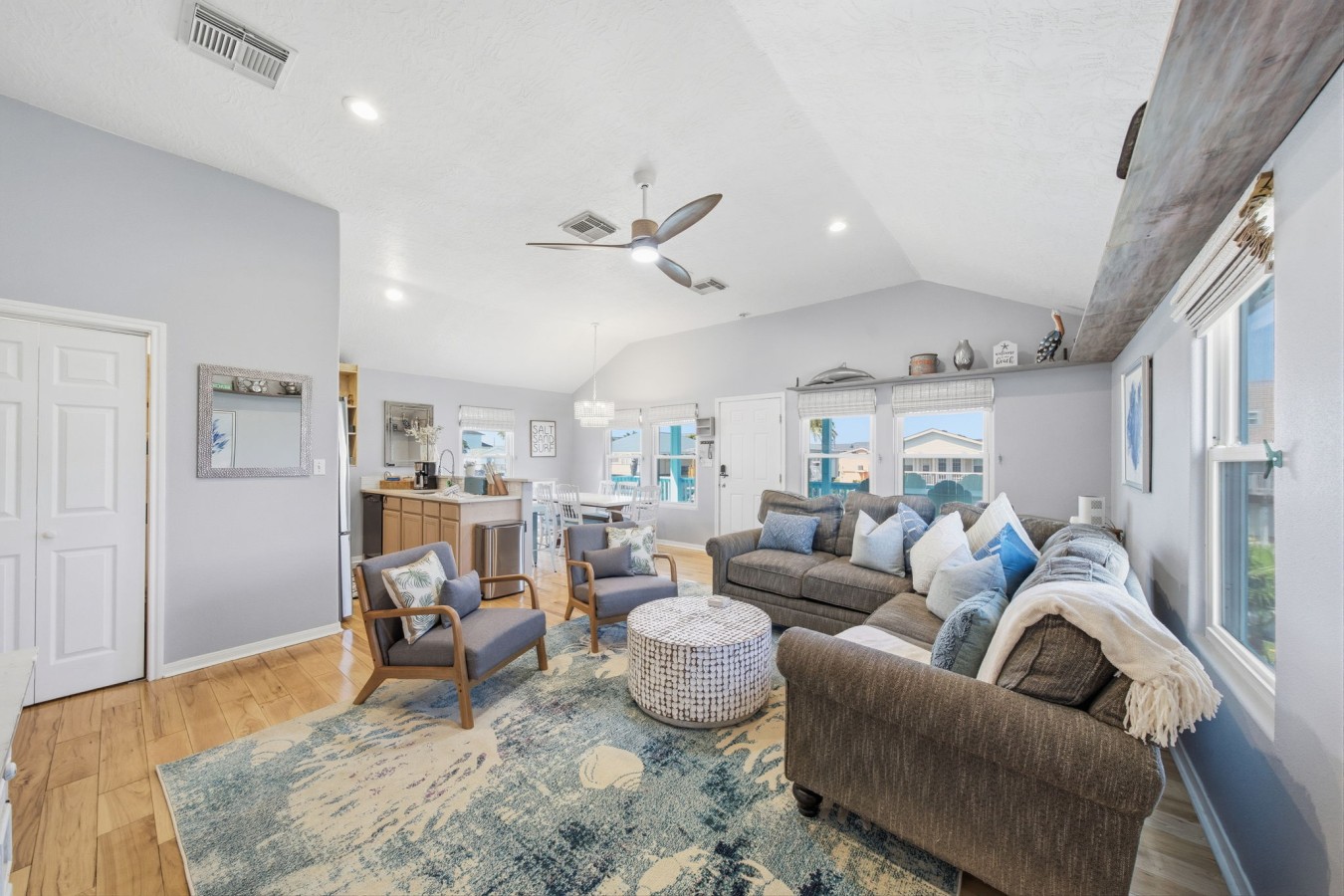 This is the main living room area of the home
