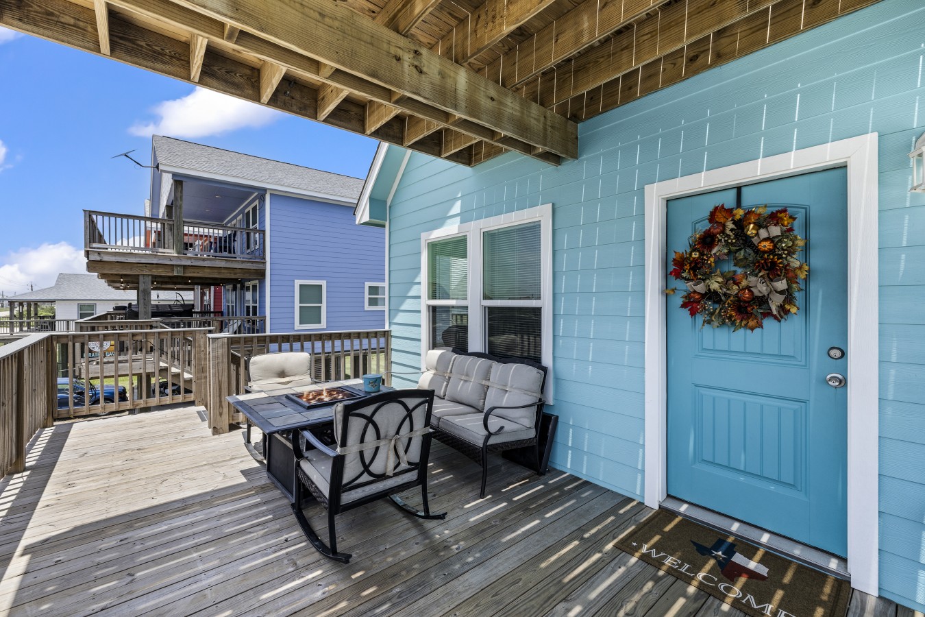 Unwind on the deck with a front row seat to the coast