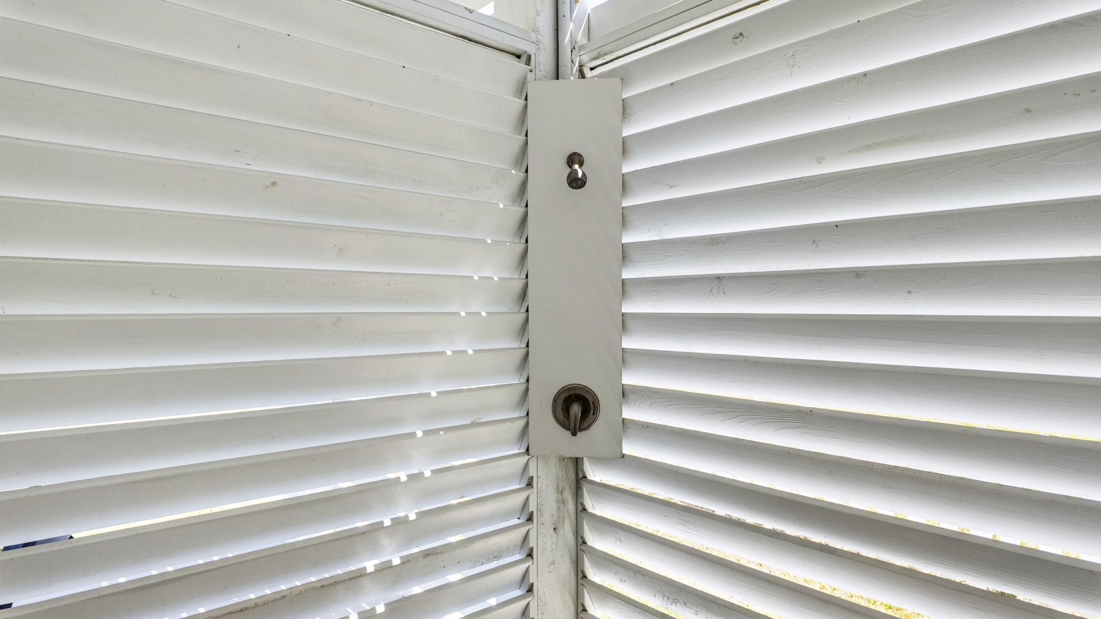 Enjoy the fresh air with a relaxing outdoor shower