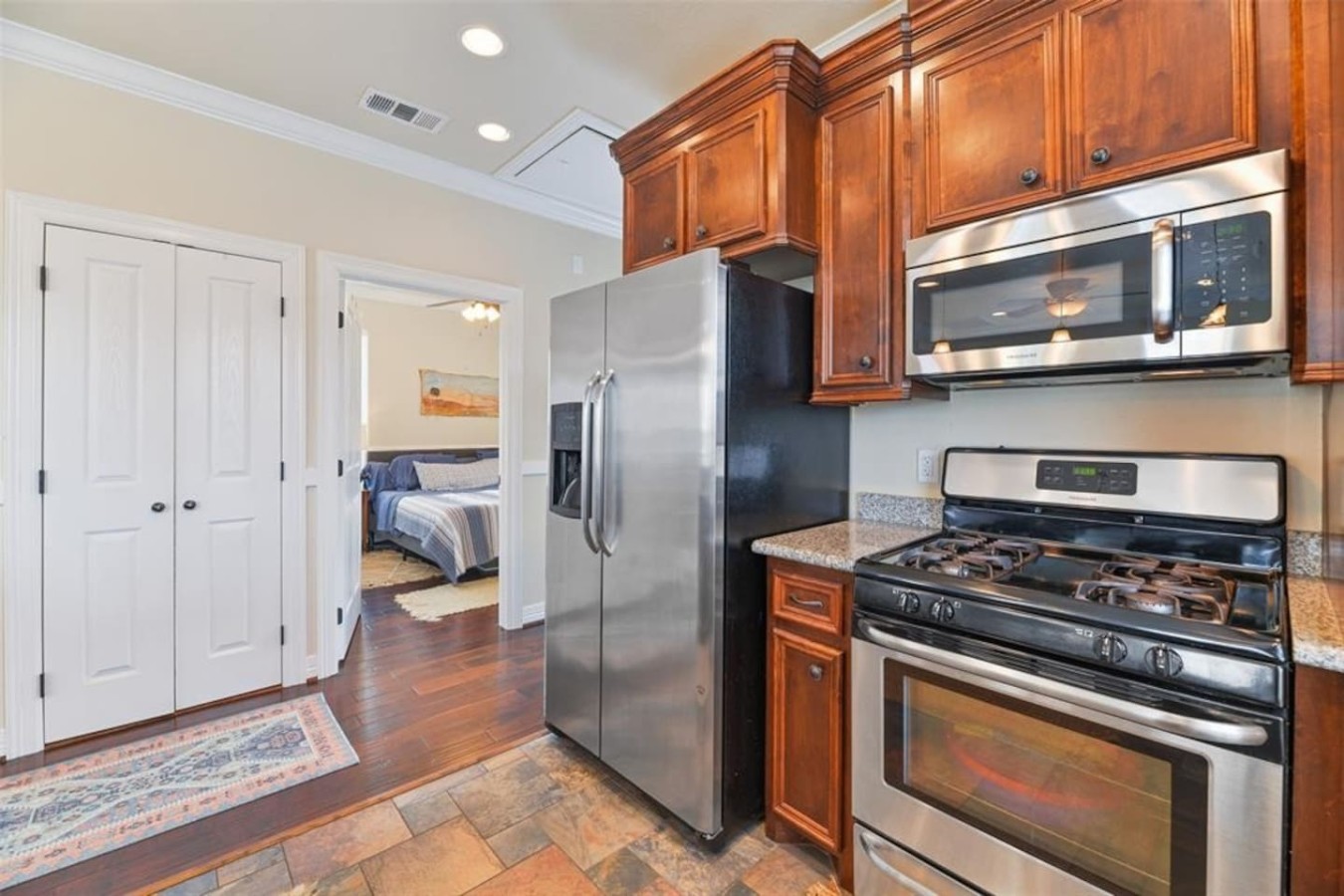 Whip up delicious meals in this well-equipped kitchen