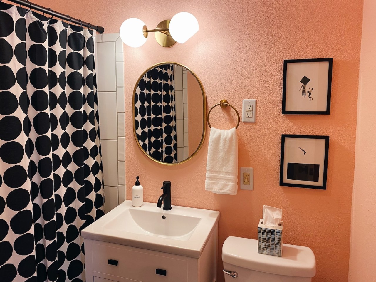 Refresh and rejuvenate in this bright & bold bathroom