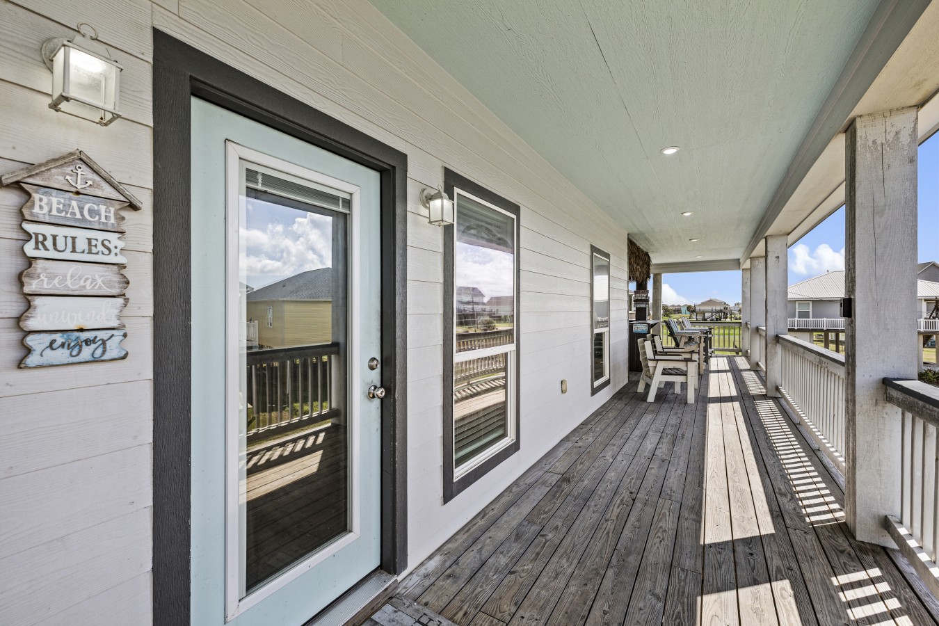 Step out onto your own private porch