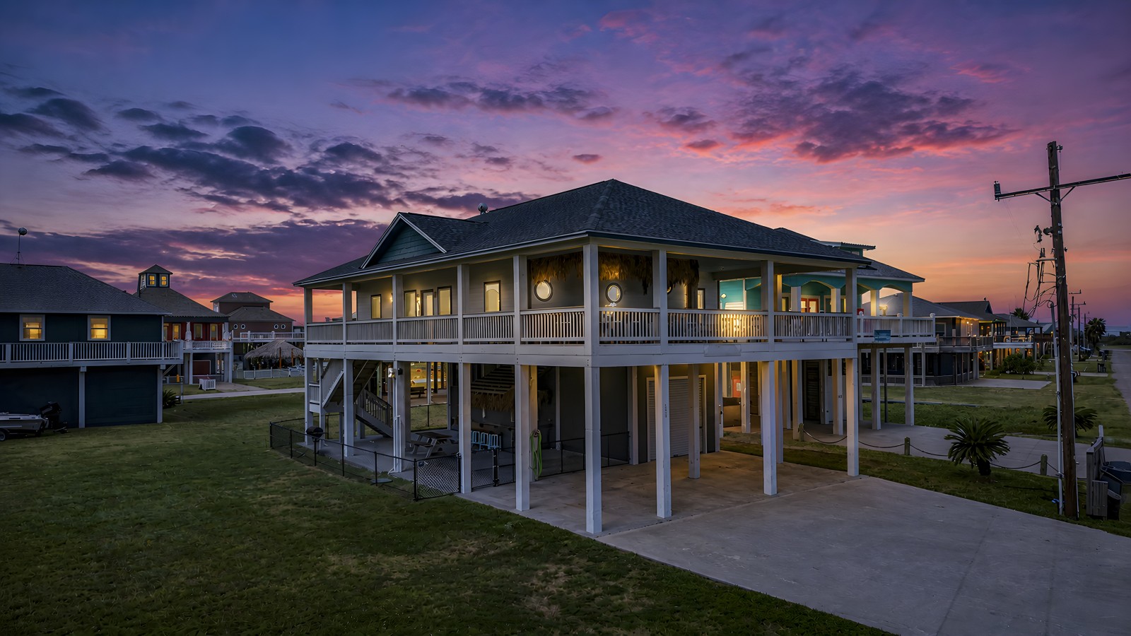 Golden hour views from your own front porch