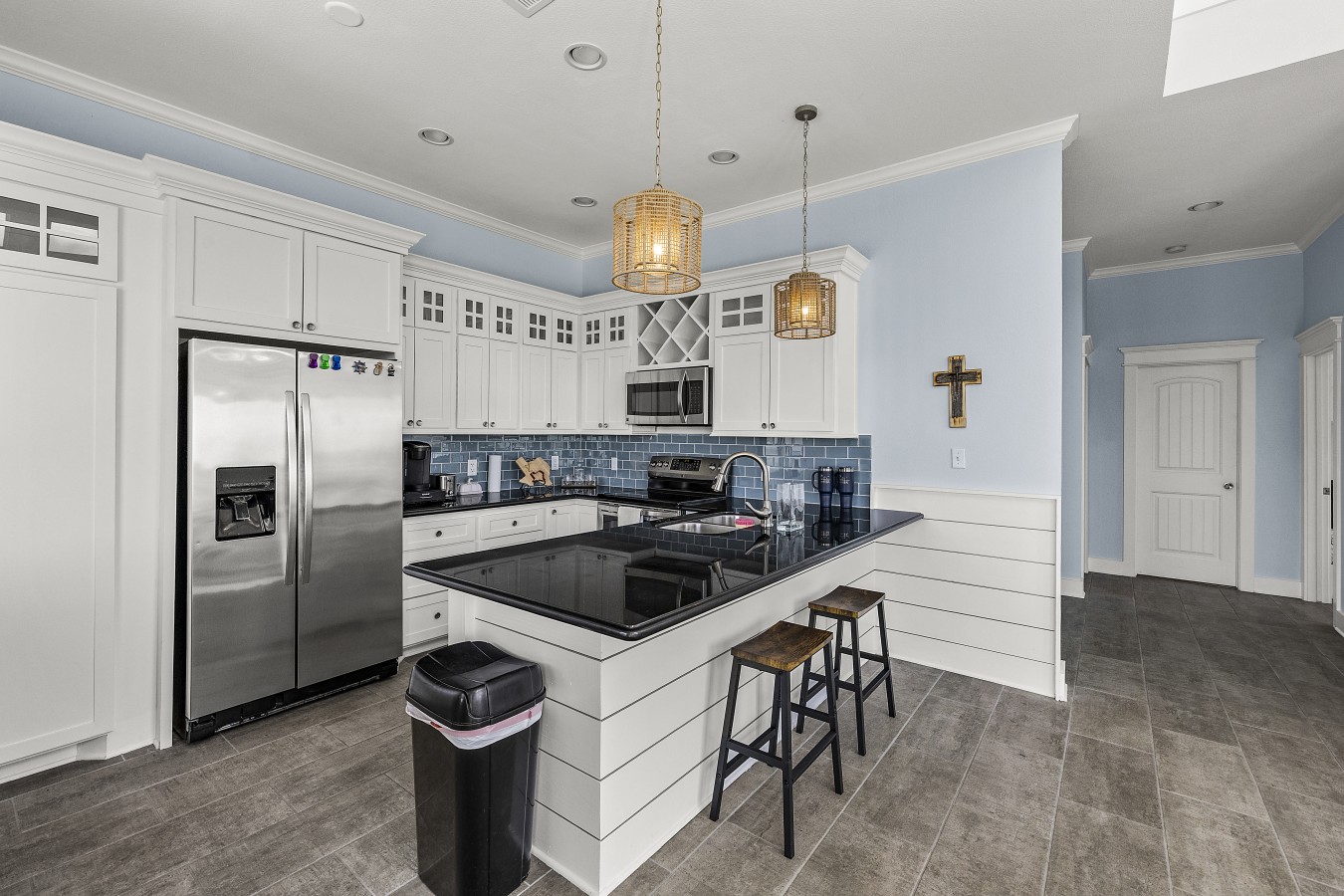 Whip up delicious meals in this charming kitchen