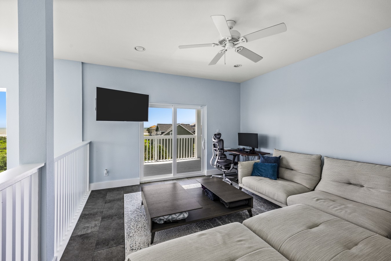 This is a secondary living room area to enjoy