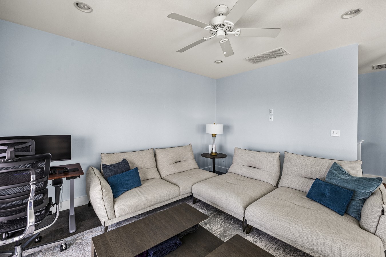 Sink into this sectional for a relaxing movie night