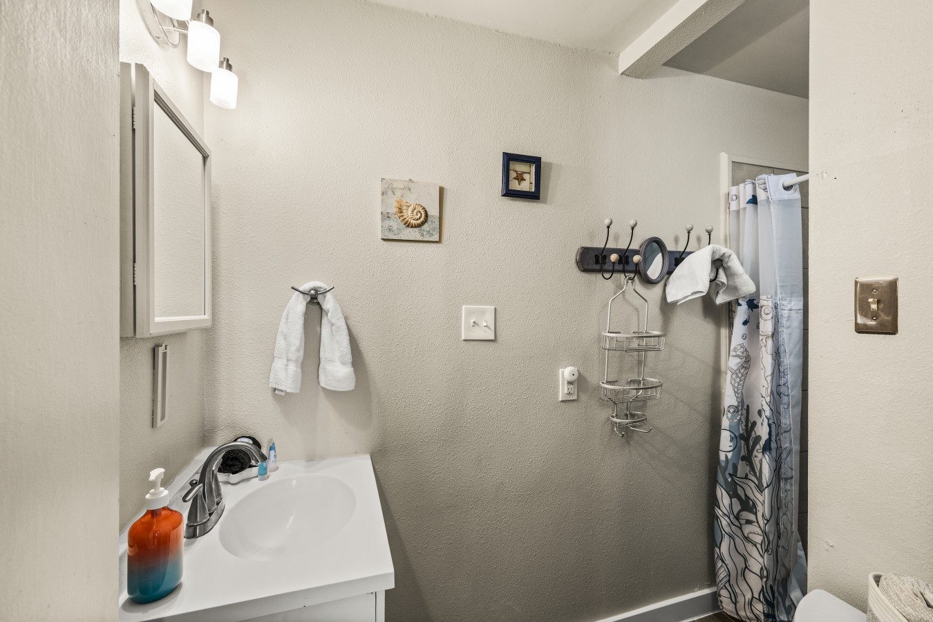Refresh and rejuvenate in this bright bathroom