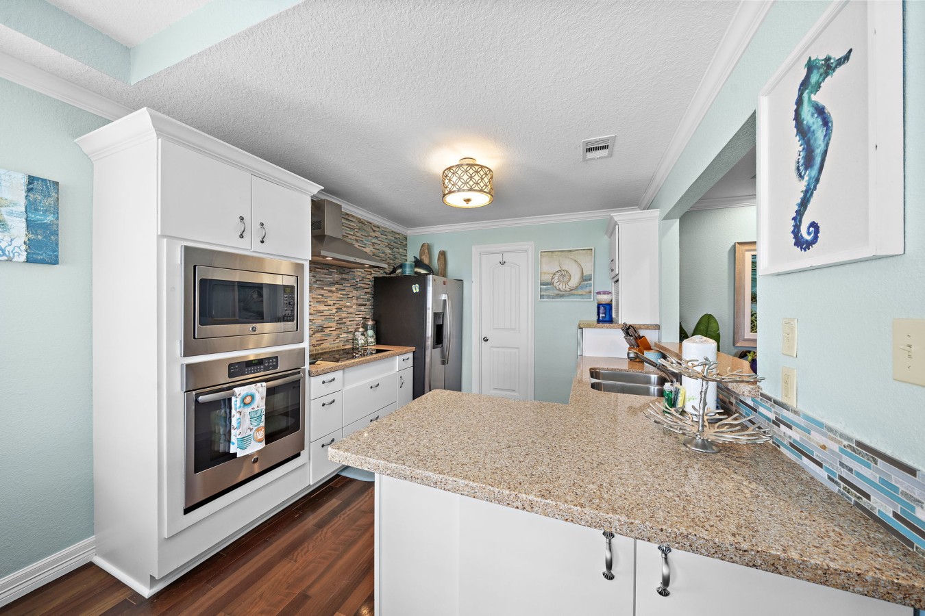 Plenty of counter space for snacks and shared meals