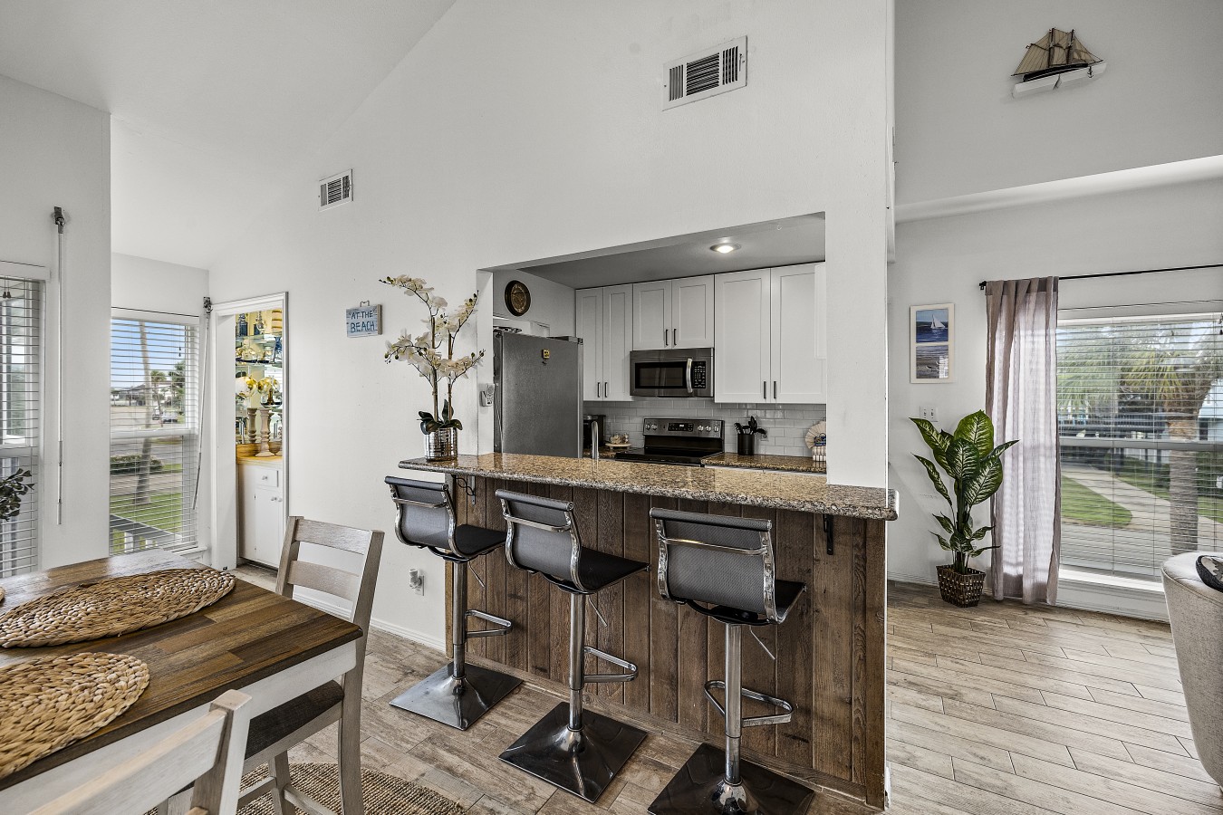 Whip up delicious meals in this charming kitchen