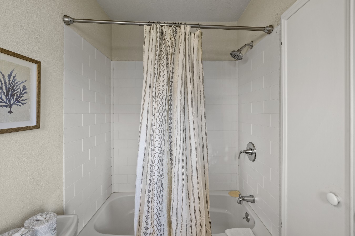 Refresh and rejuvenate in this bright bathroom