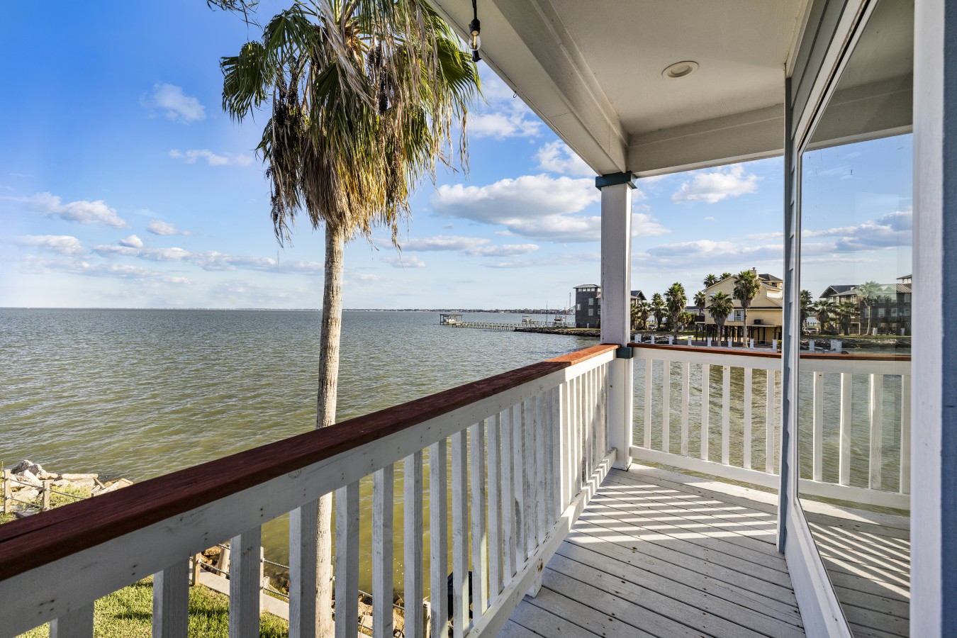 Sip your morning coffee on the breezy deck