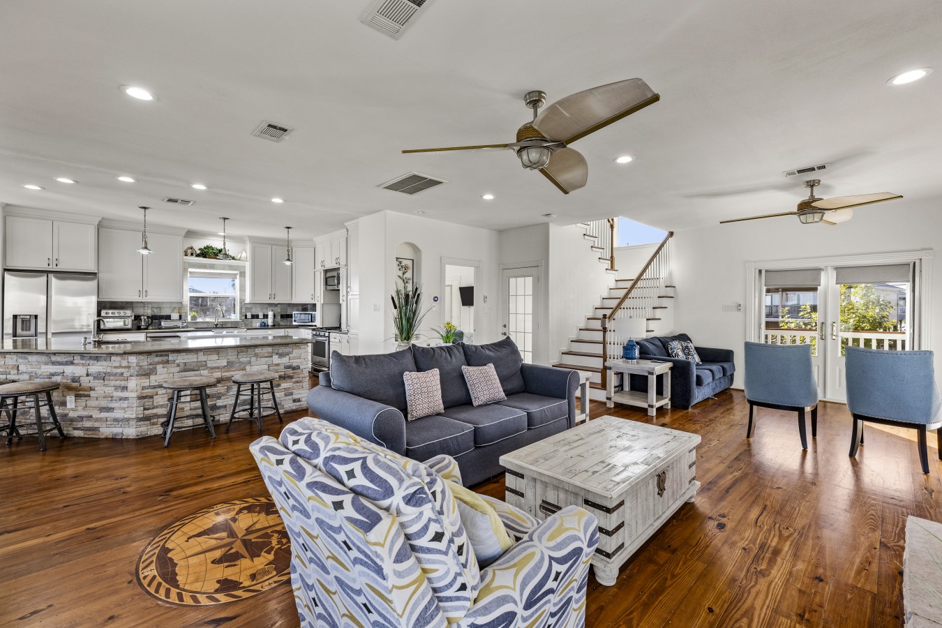 This is the main living room area of the home