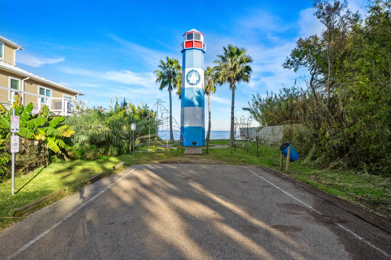 Check out the beautiful lighthouse markers
