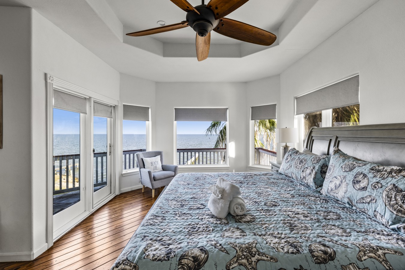 Sunshine & sparkling water views greet you each morning