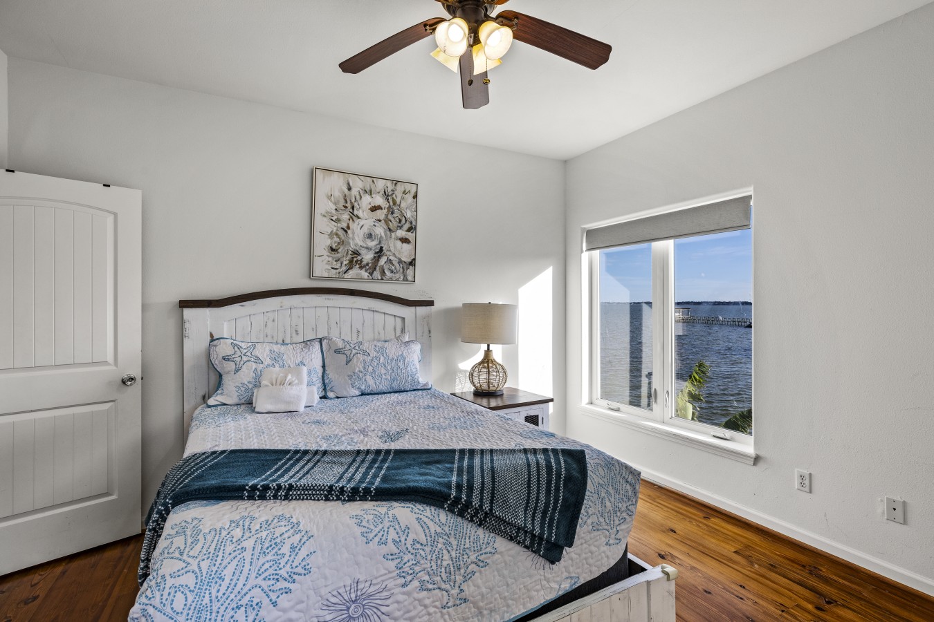 Sweet seaside dreams await in this cozy room