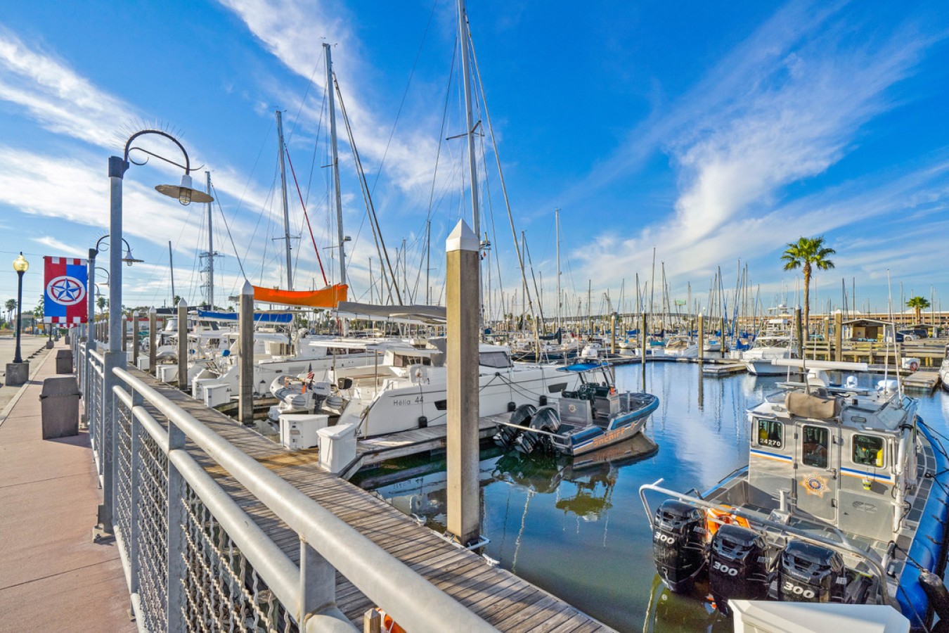 The gorgeous Kemah Boardwalk Marina