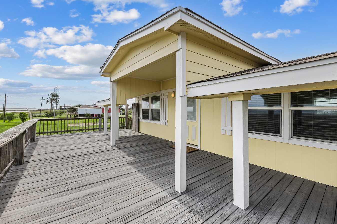 Step outside & relax on the spacious deck